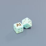 AI 건강 관리, 내 손안의 맞춤 주치의…일상 속 활용법은? Two dice with ai letters and dots